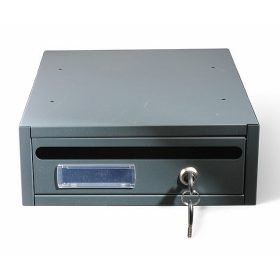 Lépcsőházi Postaláda Fektetett Antracit 27X34X10