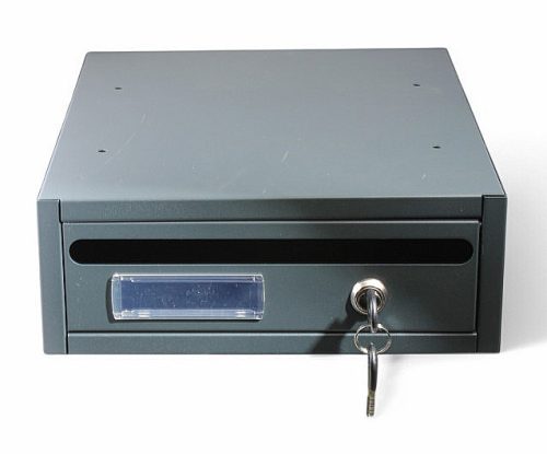 Lépcsőházi Postaláda Fektetett Antracit 27X34X10