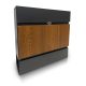 Mailbox Fence Design II. Wood decor Anthracite-Golden oak