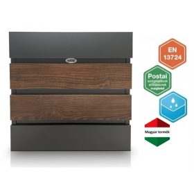   Proiectarea gardului cutiei poștale III. Decor lemn Antracit-Nuc