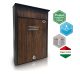 Mailbox Posta I. Wood decor Anthracite-Walnut