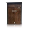 Mailbox Posta I. Wood decor Anthracite-Walnut