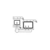 Ajtópánt SIKU 3D K 3135 RAL7016 barna 18–22 mm