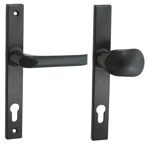 Hero Kwadrat Bezpieczeństwo Antracyt/szary grafit 92 mm Przycisk/pokrętło PZ