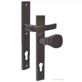   Hero Kwadrat Bezpieczeństwo Antracyt/szary grafit 85 mm Przycisk/pokrętło PZ