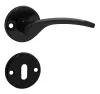 Lana čierna okrúhla rozeta kľučka dverí BB
