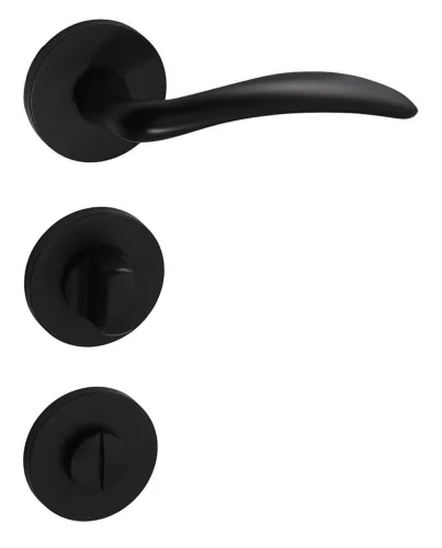 Olivová okrúhla rozeta čierna WC