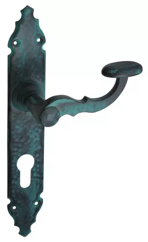 Hamburg zakrivené Starožitný Zelená farba 90 mm PZ