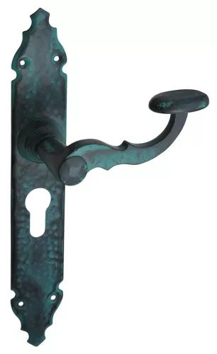 Hamburg zakrivené Starožitný Zelená farba 55 mm PZ