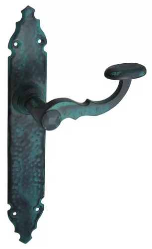 Hamburg zakrivený Starožitná zelená farba Bez dierky