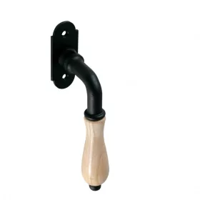   Diána Perfekto Barna betéttel Fekete szín Nagyalakú Ablakfélkilincs Hagyományos