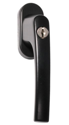 Large window handle Lockable Black