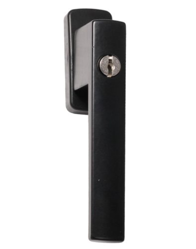 Large window handle Lockable Rectangular Black