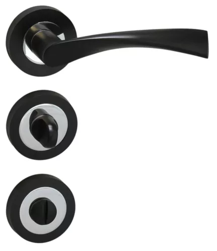 Gréta Pro Rozetă rotundă Negru WC