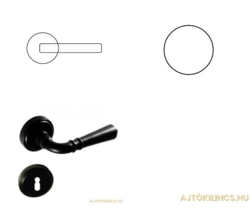 Classico Black PZ Button/Handle