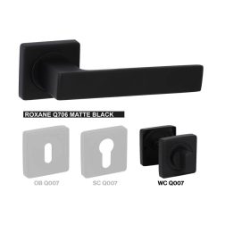 Rozeta kwadratowa Roxane Q706 Czarna WC