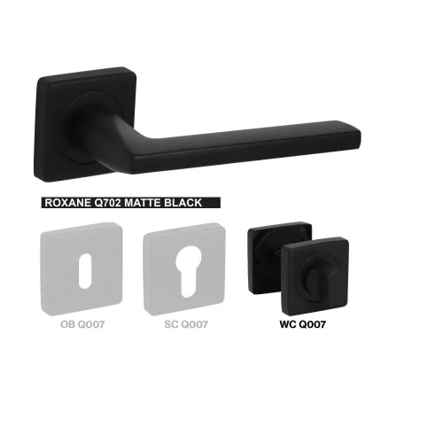 Roxane quadratische Rosette Q702 Schwarze WC