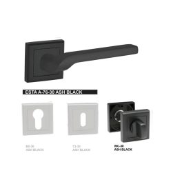 Rozeta kwadratowa Esta A 76 30 Czarna WC
