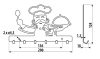 Hanger-Key Holder 2080 Chef Pattern