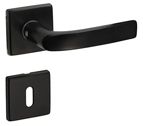 Modern Négyzetrozettás Fekete Alu BB