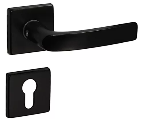 Modern Négyzetrozettás Fekete Alu PZ