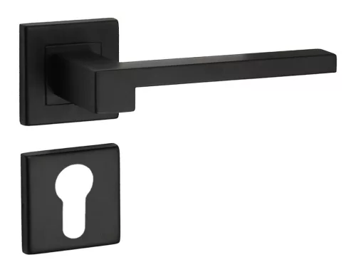 Safir Rozetă pătrată Negru PZ