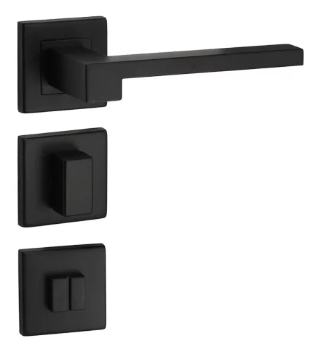 Sapphire Rozetă pătrată Negru WC