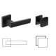 Matrix Black Line Square Pattern Black Color PZ Fixed Button/Handle