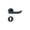 Plastic Ring Door Handle Black color Normal / Cylinder Bottom Lock Cover