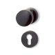 Plastic Circle Button/Button Black color Normal / Cylinder Lower Lock Cover