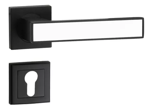 Boxer Rozetă pătrată Negru Alb strălucitor cu inserție PZ