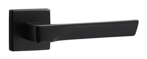 Rozetă pătrată italiană Flash Negru Doar mâner pe rozeta superioară