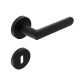 Fragola Perfekto SLIM rosette Black  for rest room doors