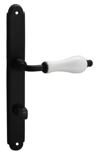 Samoha-Diána Pajzsos Fehér Porcelán Betétes Fekete 85 mm WC