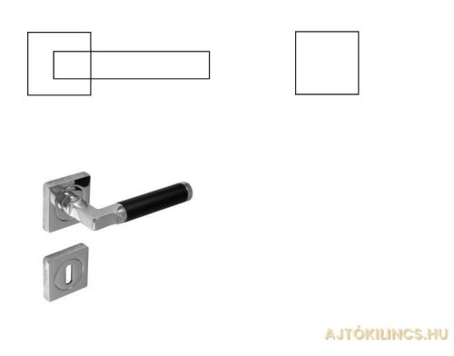 Charme Schwarzer BB Knopf/Türknauf