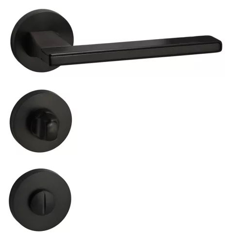 WC Alpha Rozetă rotundă Negru