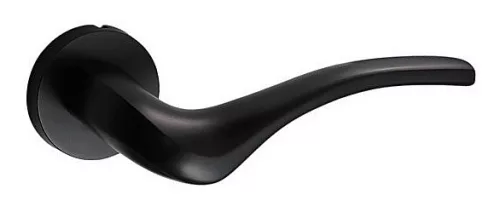 Addict Rozetă rotundă Negru Doar mâner pe rozeta superioară