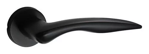 Flair Rozetă rotundă Negru Doar mâner pe rozeta superioară