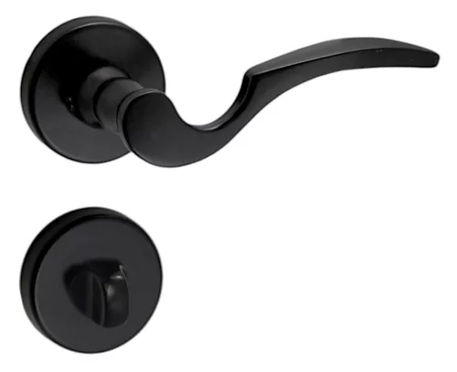 Martin Kreis WC Knopf/Türknauf in schwarzer farbe