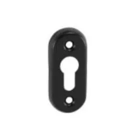 Larina Schwarz Oval PZ Bottom Top Schlossabdeckung