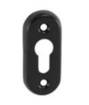 Larina Black Oval PZ Bottom-Sup Lock Cover