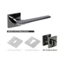 WC BUSSARE CLASSIC Bravo Square A-45-70 Nichel Negru