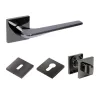 WC BUSSARE CLASSIC Bravo Square A-45-70 Nichel Negru