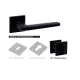 WC BUSSARE CLASSIC Fresco Square A-55-70 Negru Mat