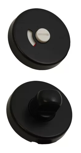 Rozetă rotundă Martin culoare neagră WC capac de etanșare de jos-sus