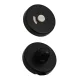 Rozetă rotundă Martin culoare neagră WC capac de etanșare de jos-sus