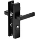 ATLAS külső ajtókilincs 72 mm fekete 56 mm-es ajtókhoz - Cilindervédővel