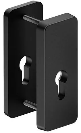 ATLAS kilincshez való kültéri ajtófedél fekete 46 mm-es ajtókhoz RC2 osztály kicsi