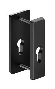 Felső lemez fogantyús kültéri ajtókhoz ATLAS fogantyúhoz fekete lemez + vékony lemez 78 mm-es ajtókh