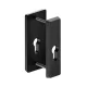 Felső lemez fogantyús kültéri ajtókhoz ATLAS fogantyúhoz fekete lemez + vékony lemez 88 mm-es ajtókh